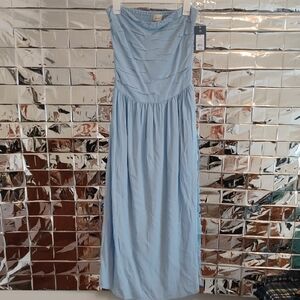 Baby Blue Strapless Dress